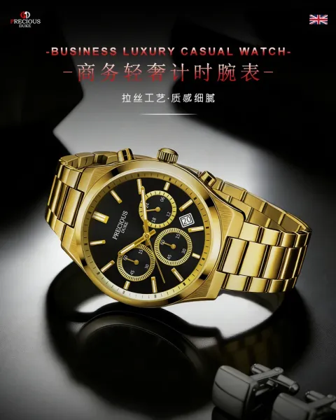 Design Precious Duke Chronograph Silver Stainless Steel Watch Watches - 3
