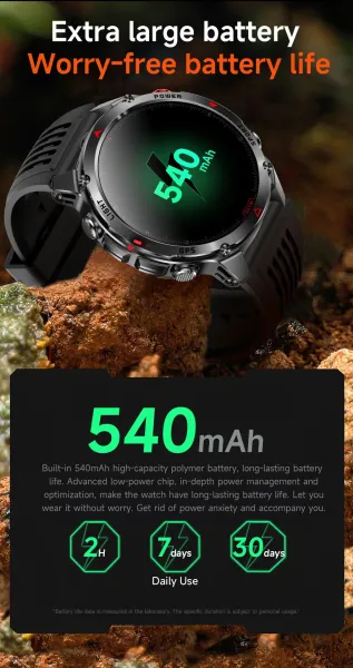 Design Smartwatch Pro Black Orange Sports Watch - 10