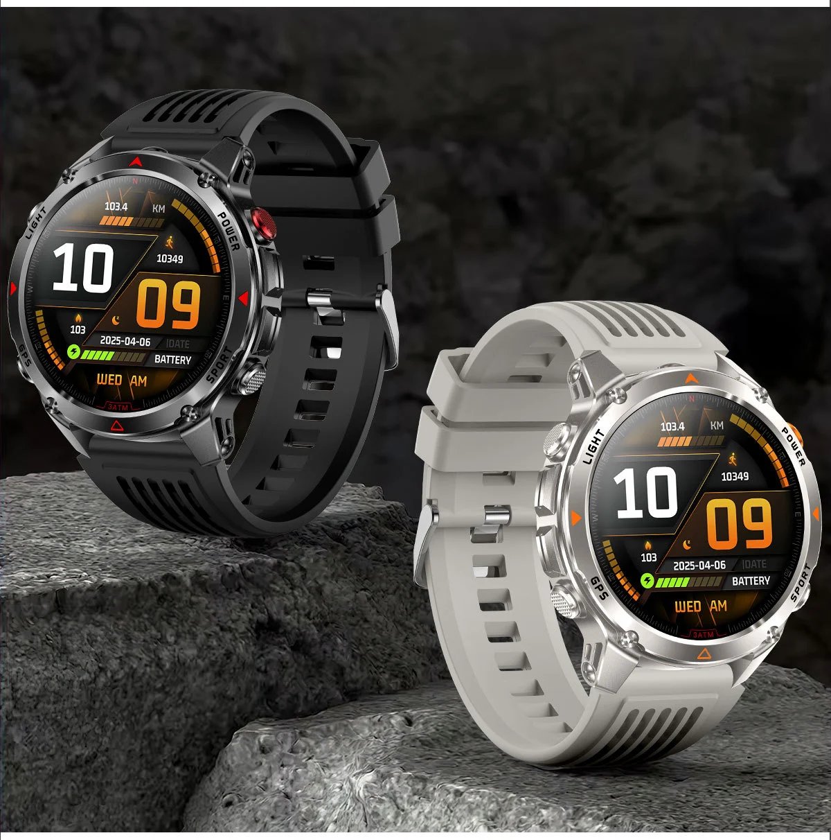 Design Smartwatch Pro Black Orange Sports Watch - 40