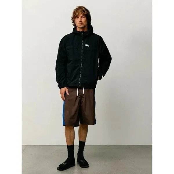 Stussy Leopard Print Hooded Windbreaker Jacket Outerwear - 13