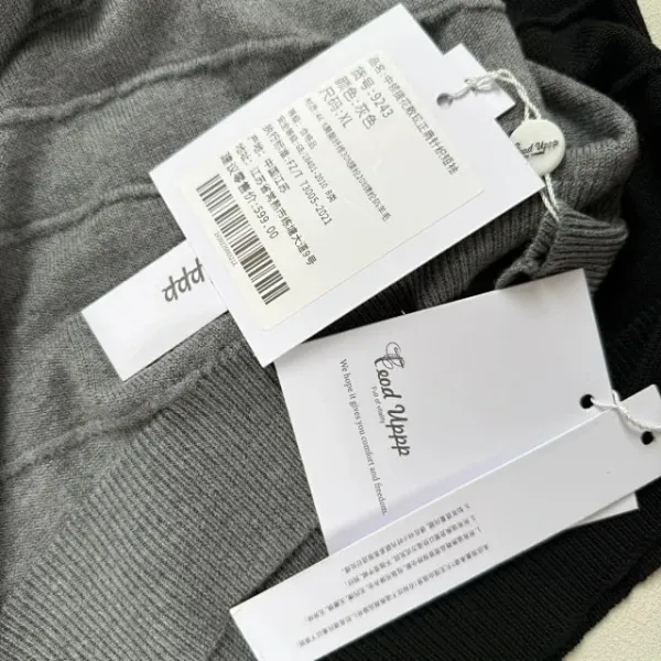 Design Short-Sleeve Turtleneck Sweater Gray - 28