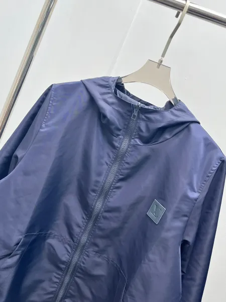 Design Windbreaker Jacket Black Outerwear - 10