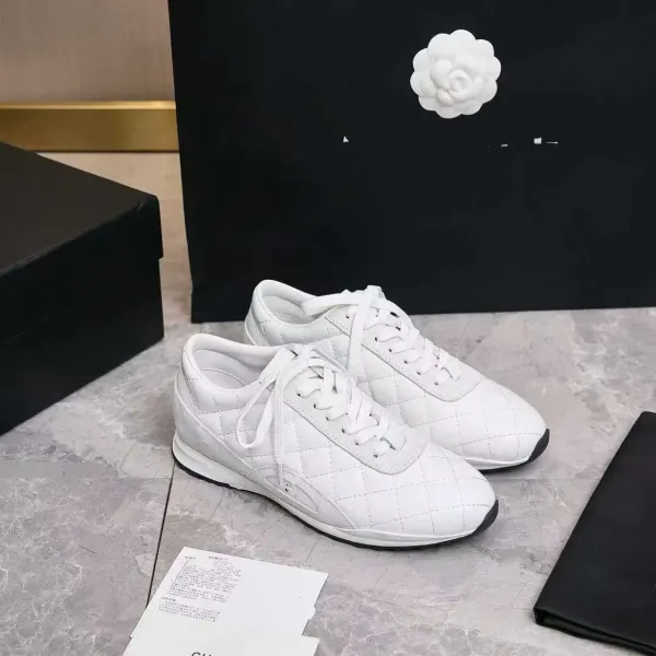 Chanel Tennis Classic Quilted Beige and Tan Sneakers - 5