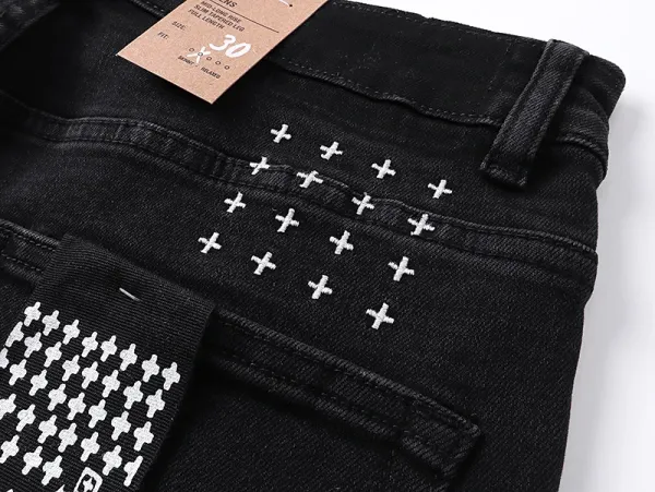 Gallery Dept Royalty Heroism And The Streets Black Distressed Jeans - 7