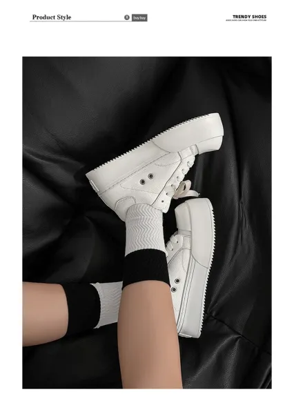 Design Chunky Platform Sneakers White - 10