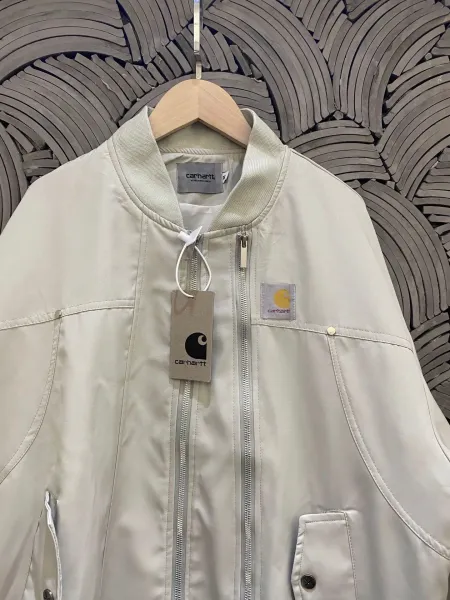 Carhartt Work In Progress Bomber Jacket Beige Outerwear - 6