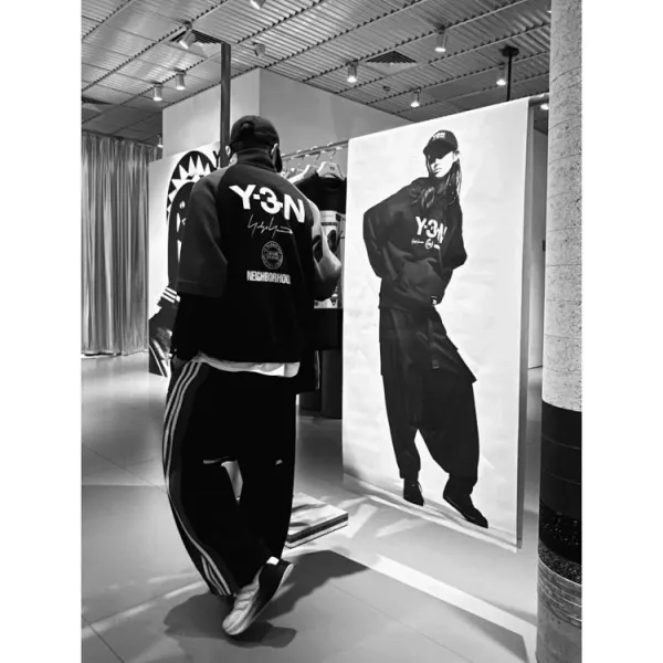 Adidas Y-3 x Neighborhood Track Jacket and Pants Black Gray Set Tracksuit - 16