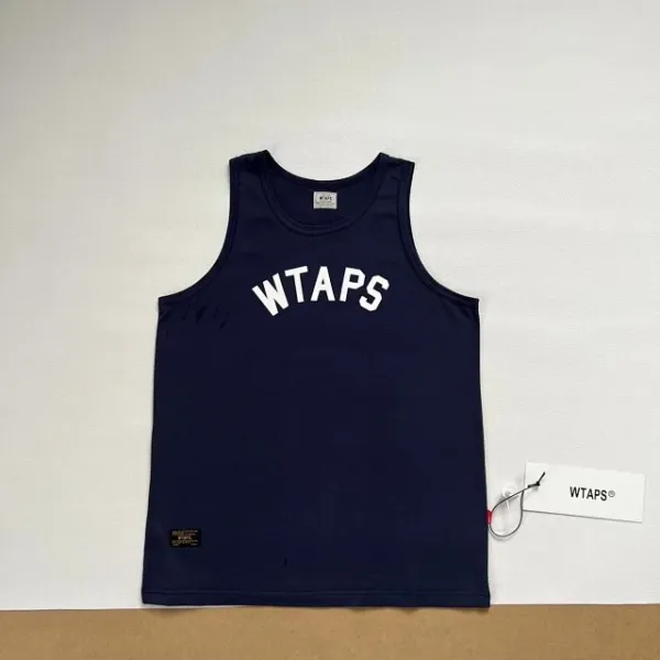 A Bathing Ape WTAPS Arch Logo Tank Top in White, Gray, Navy, and Army Green Vest Top - 19