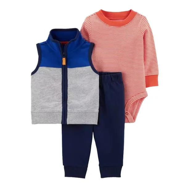 Design Carter's Tiny Ranger Explorer Set Burgundy / White / Denim Blue Baby Clothing Set Sets - 45