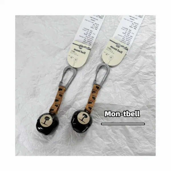 Design Mont-bell Bear Bell Keychain Black Accessories - 4