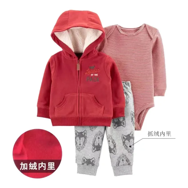 Design Carter's Tiny Ranger Explorer Set Burgundy / White / Denim Blue Baby Clothing Set Sets - 21
