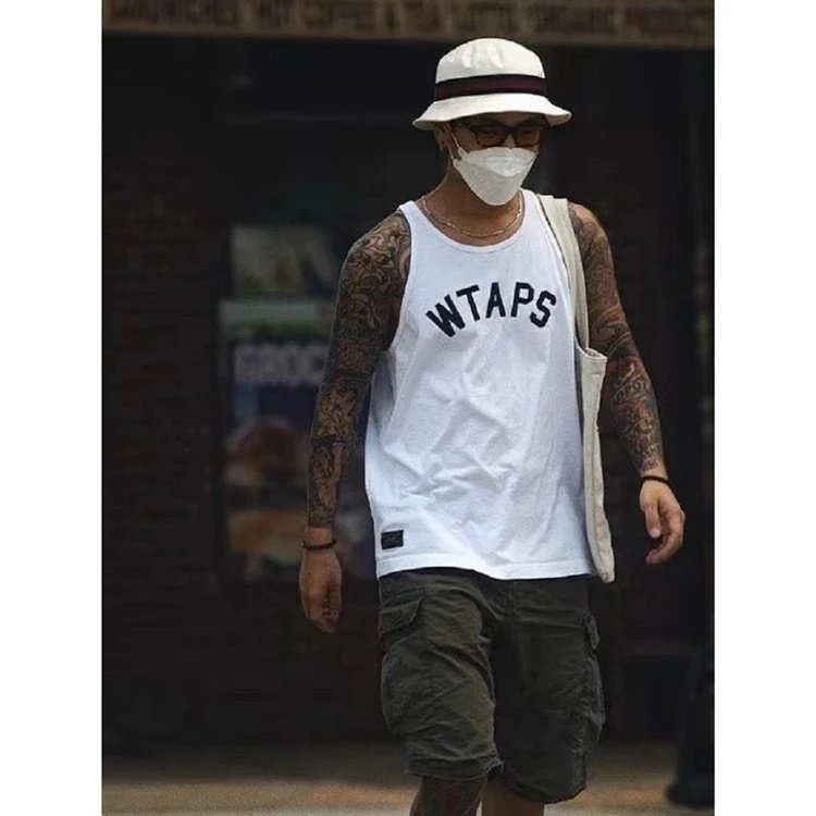 WTAPS Tank Top White Olive Navy Gray Urban Streetwear