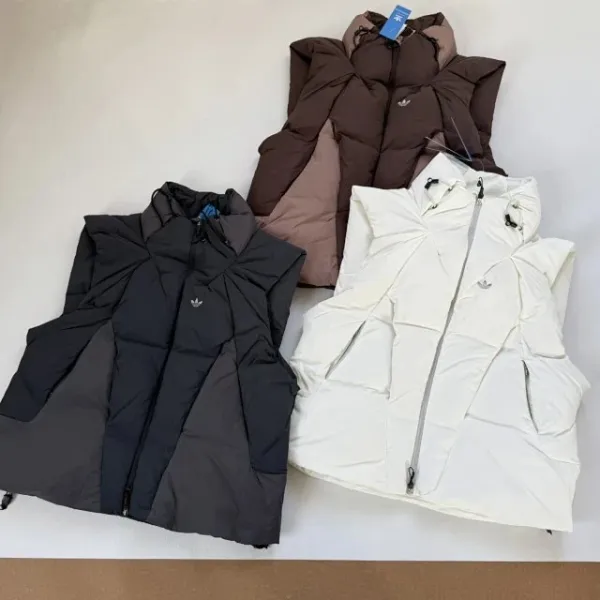 Design Puffer Vest Multi-Color Layered Outerwear - 21