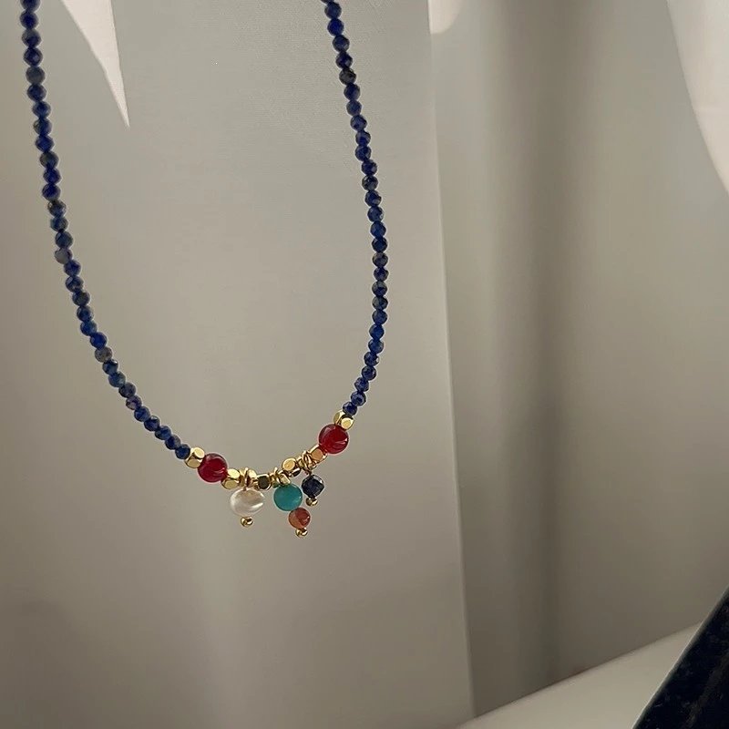 Design Beaded Choker Necklace Multicolor Jewelry - 10