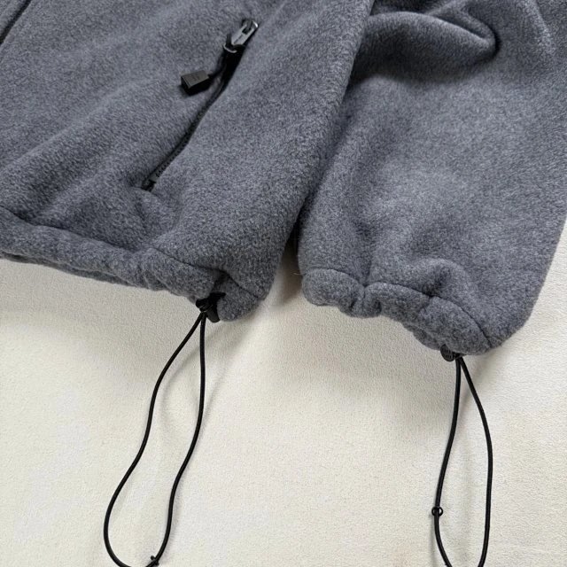 Miu Miu Oversized Fleece Jacket Gray Outerwear - 33