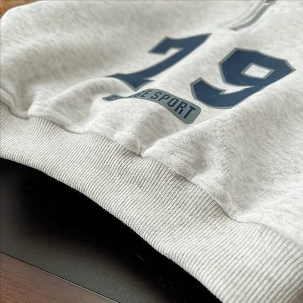 Design College Sport 79 Half-Zip Hoodie Set Gray - 9