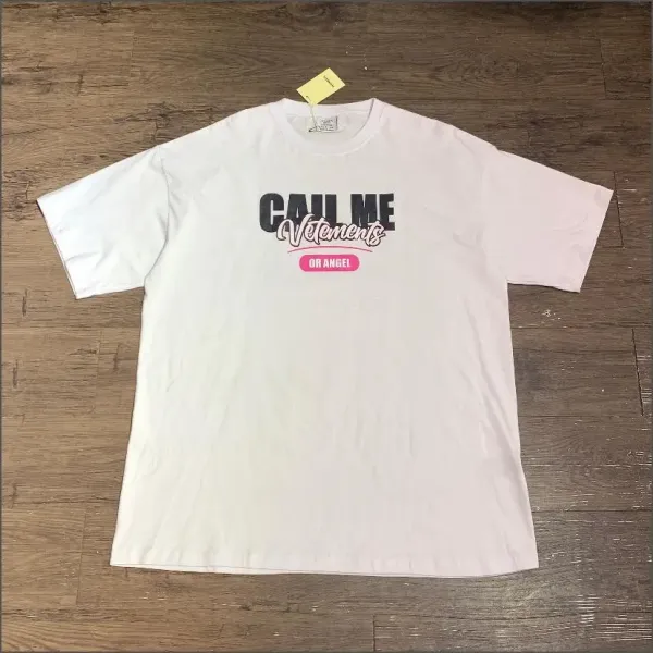 Vetements x Angel Call Me T-Shirt White - 1