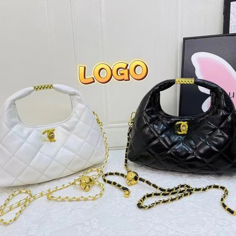 Chanel 22 Bag Black Quilted Patent Leather Chain Shoulder Bag - 10