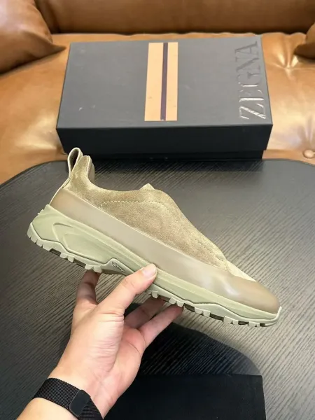 Hogan Interactive Sneaker Olive Suede Chunky Sneakers - 26