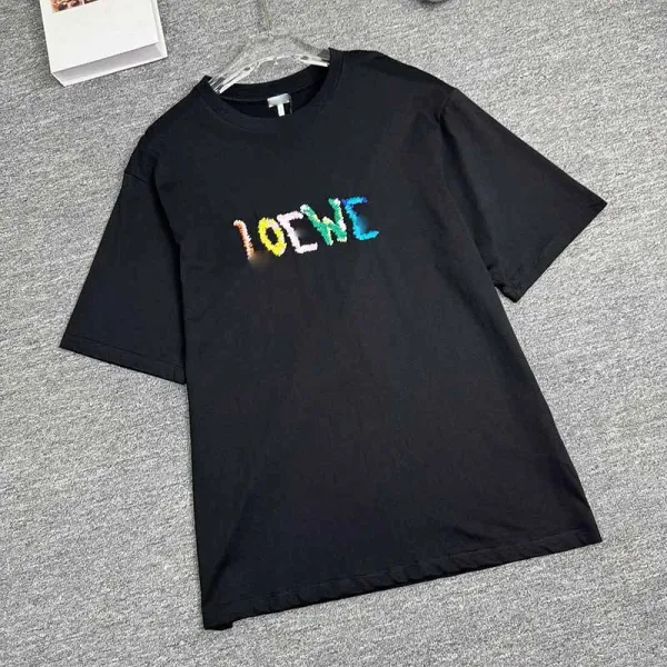 Loewe Pixelated Logo Black T-Shirt - 5