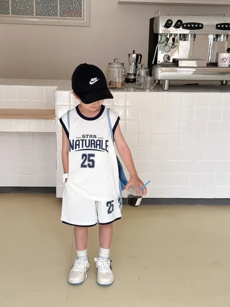 Design Star Nature 25 Basketball Jersey Set Navy Blue - 17