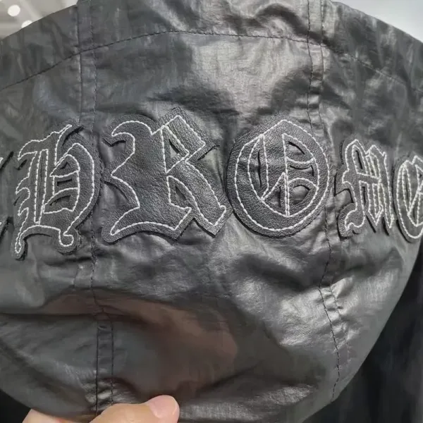 Chrome Hearts Cross Embroidered Hooded Windbreaker Black Outerwear - 7
