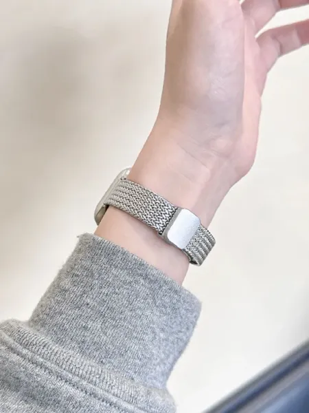 Loewe Anagram Smartwatch Band Silver Mesh Strap Watches - 8