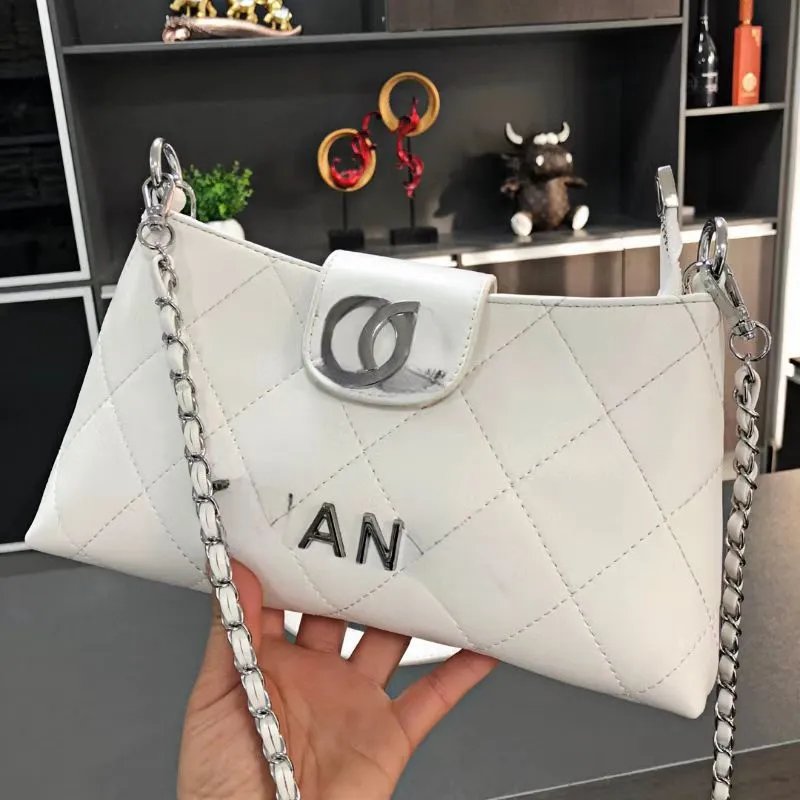 Chanel 22 Bag White Quilted Chain Shoulder Bag