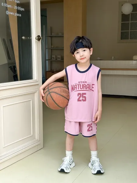 Design Star Nature 25 Basketball Jersey Set Navy Blue - 27