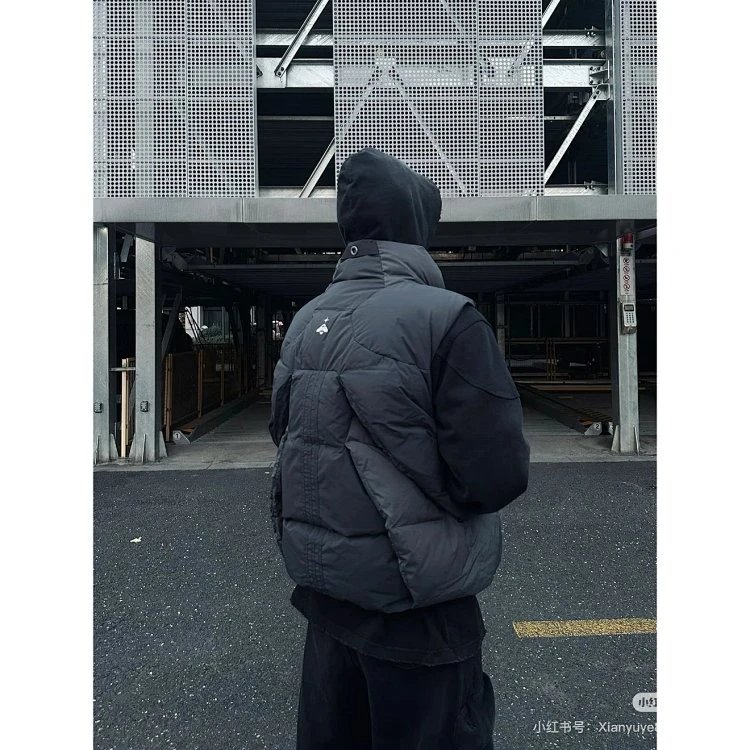 Design Puffer Vest Multi-Color Layered Outerwear - 16