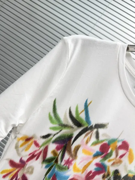 Dior Floral Print White T-Shirt - 8