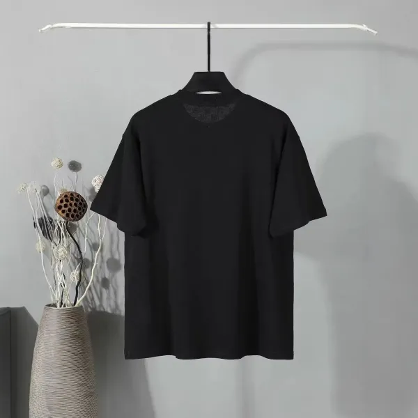 Design Minimalist Embroidered Black T-Shirt - 3