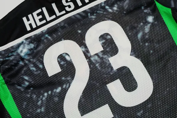 Hellstar Tiger Print Mesh Jersey Black / Green / White - 3