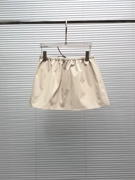 Design Drawstring Waist Skirt Beige Skirt - 8