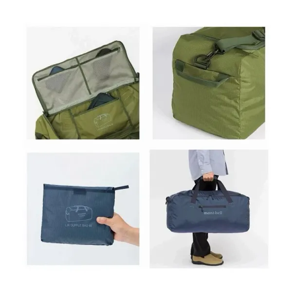 Design Montbell 40L Duffle Bag Navy Blue Travel Gym Bag Duffle Bag - 7