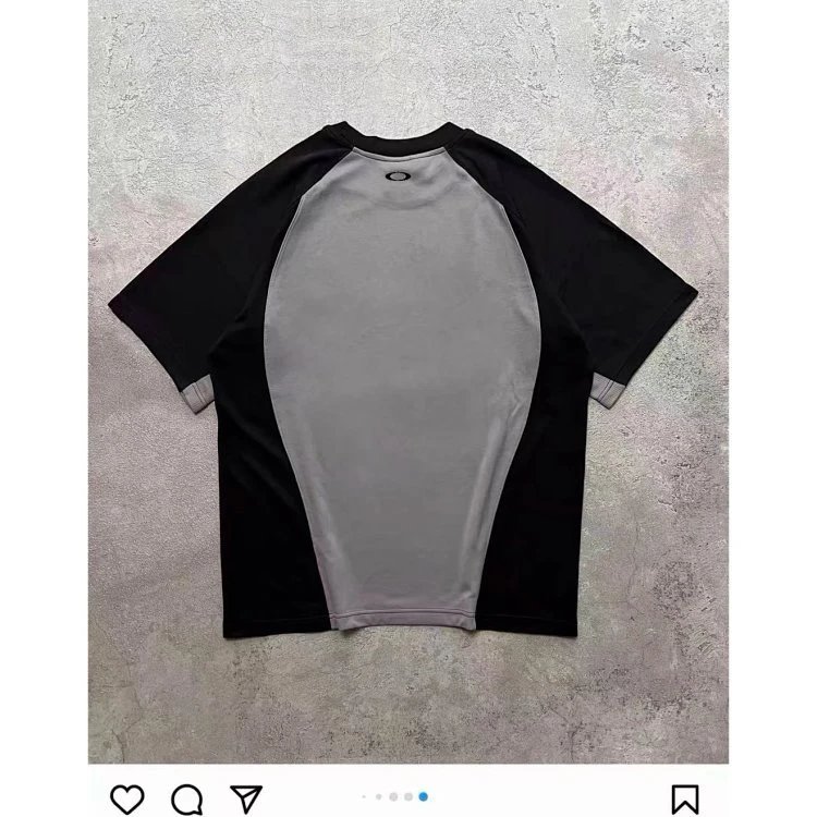 Oakley Performance T-Shirt Black Gray Sporty