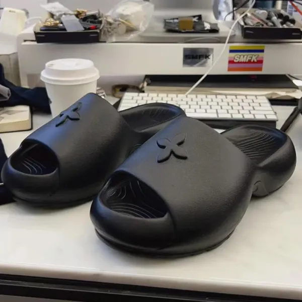 Louis Vuitton Monogram Slide Black Slippers - 5