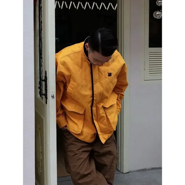 C.P. Company Quilted Field Jacket Olive Green / Yellow / Gray Outerwear - 10