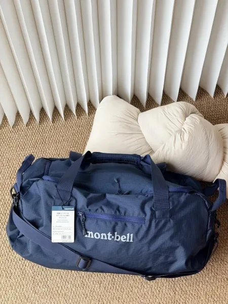 Design Montbell 40L Duffle Bag Navy Blue Travel Gym Bag Duffle Bag - 27