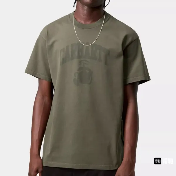 Carhartt Work In Progress Carhartt WIP Arch Logo T-Shirt Army Green T-Shirt T-Shirts - 8