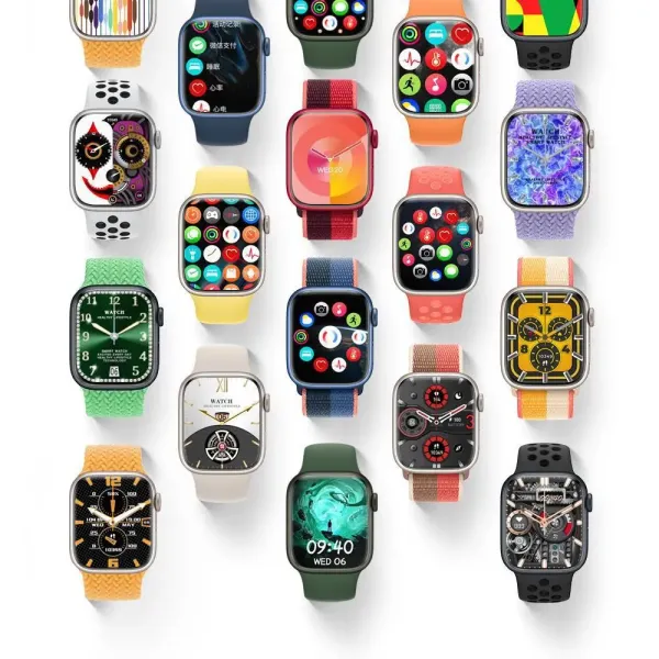 Apple Watch Series 9 White Sport Band Smartwatch Smartwatches - 12