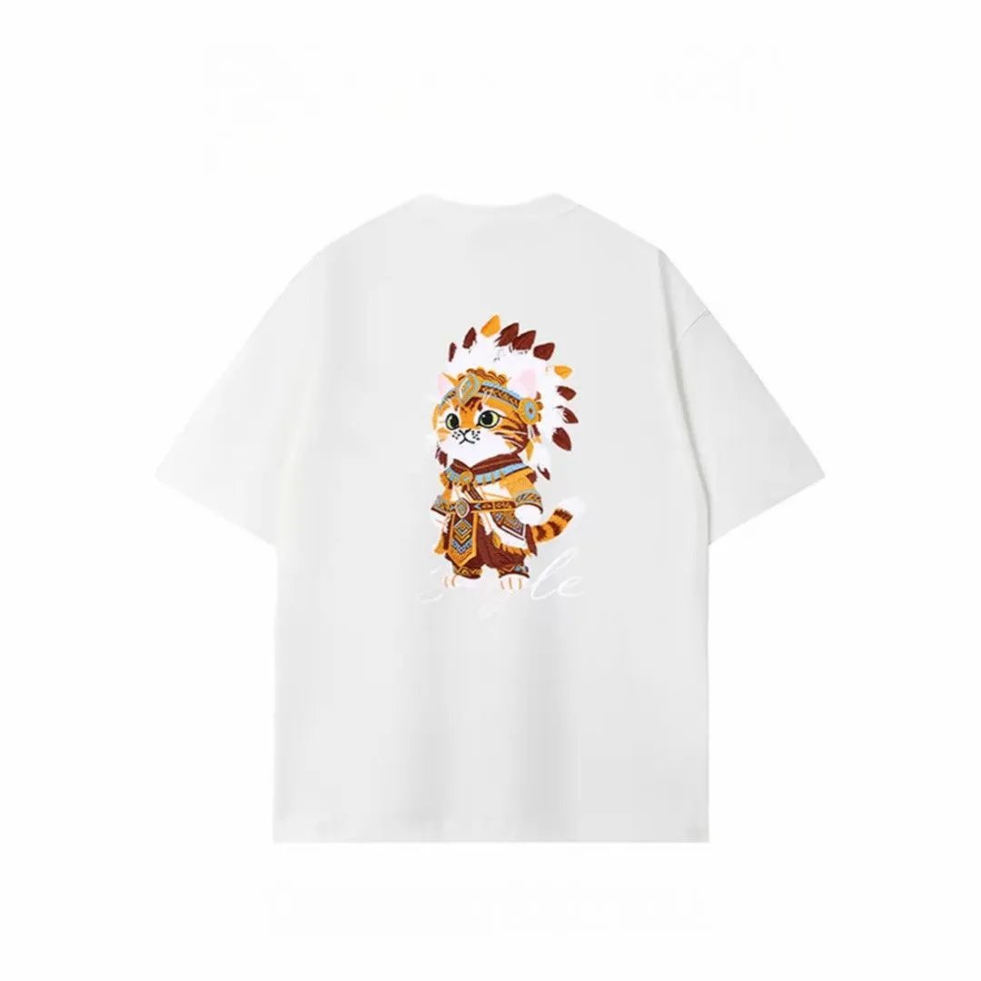 Design Cat Chief T-Shirt White - 6