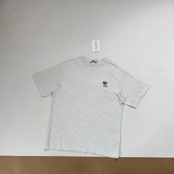 Design Embroidered Bow T-Shirt Gray - 15