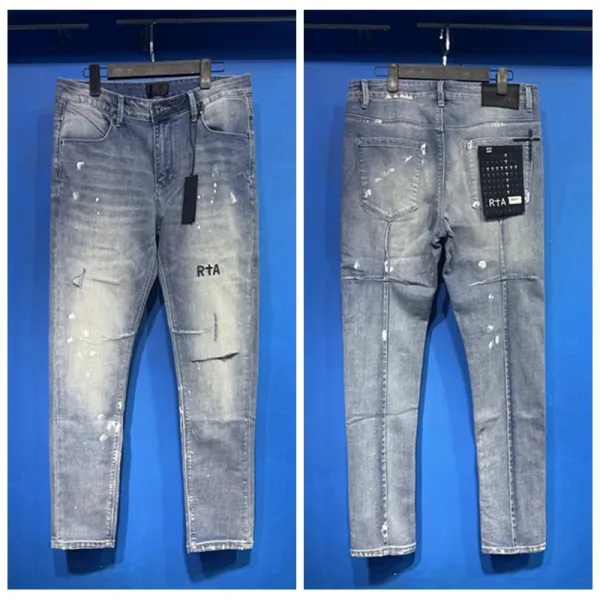 Design RTA Distressed Black Denim Jeans - 27