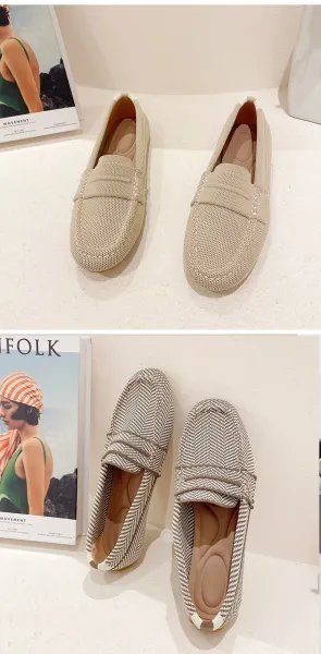 Design Loafers Dusty Rose Mesh Slip-On Casual Shoes - 32