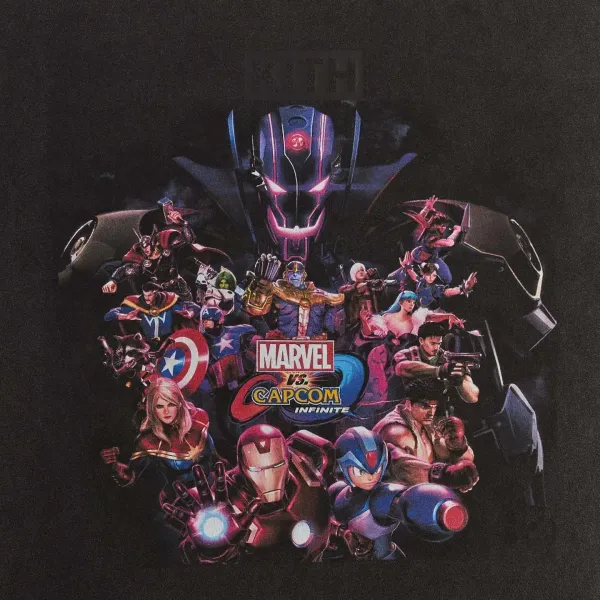 Kith x Marvel x Capcom Street Fighter Graphic T-Shirt Black - 18