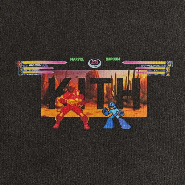 Kith x Marvel x Capcom Street Fighter Graphic T-Shirt Black - 25
