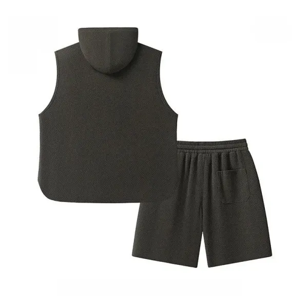 Design Hooded Vest Top Navy - 7