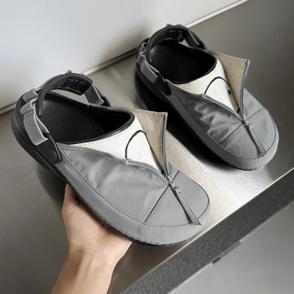 Maison Margiela Tabi Zipper Slide Gray Sandals - 1