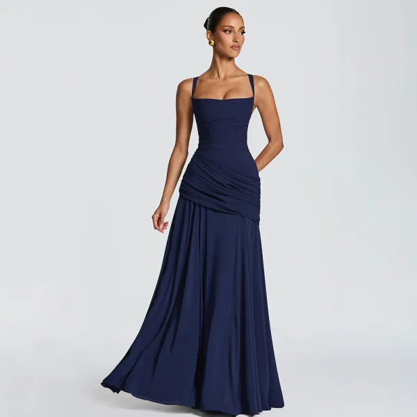 Design Ruched Strapless Gown Black Formal Dress - 14